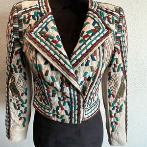 BCBGMaxAzria Runway Garret Embroidered Jacket